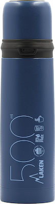 Laken Beverages Bottle Thermos Stainless Steel BPA Free Blue 500ml with Cap-Cup 180050A