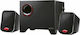 Ewent EW3505 Ηχεία Υπολογιστή 2.1 με Ισχύ 15W Μαύρα