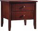 Nachttisch Total Dark Walnut 50x44x55cm