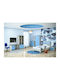 Looney Kinderschreibtisch Beige-Light Blue 100x55x75cm