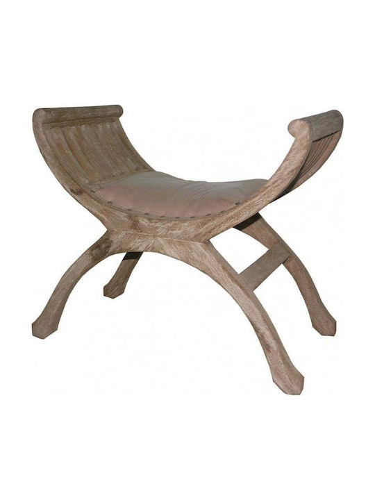 Bench Stool Brown 64x40x60cm