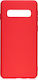 Hurtel Back Cover Σιλικόνης Κόκκινο (Galaxy S10+)