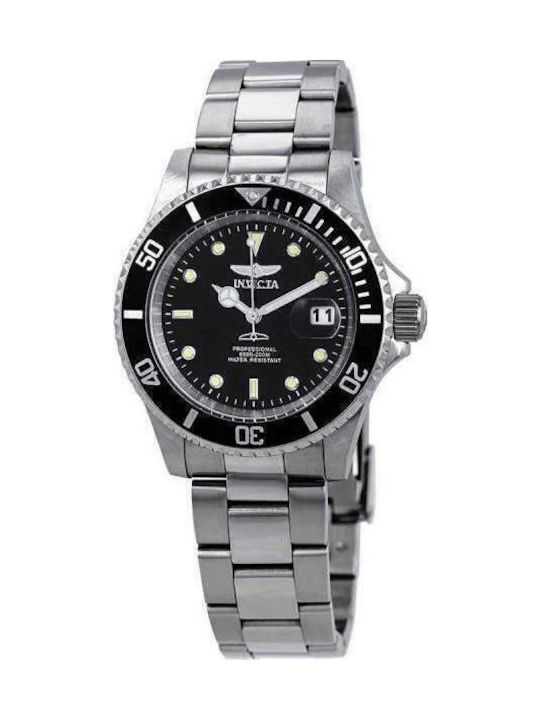 Invicta Pro Diver Ρολόι Μπαταρίας με Μεταλλικό Μπρασελέ Invicta Pro Diver Ρολόι Μπαταρίας με Μεταλλικό Μπρασελέ