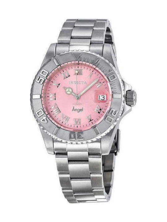 Invicta Angel Ρολόι Μπαταρίας με Μεταλλικό Μπρασελέ Invicta Angel Ρολόι Μπαταρίας με Μεταλλικό Μπρασελέ