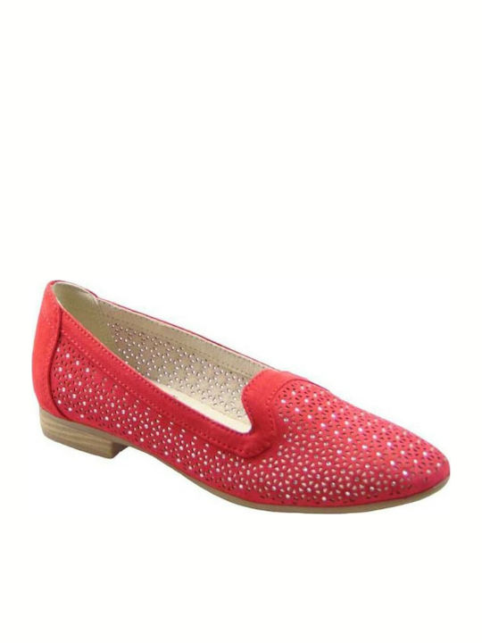 Jana Damen Loafers in Rot Farbe