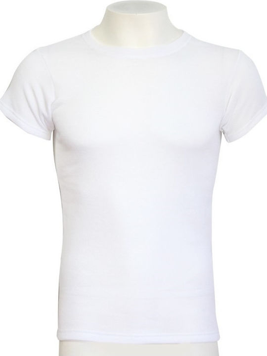 Minerva Ανδρική Ισοθερμική Κοντομάνικη Μπλούζα Λευκή