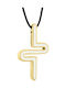 Honor Omano Faith Cross by Livin R Κολιέ Επιχρυσωμένο