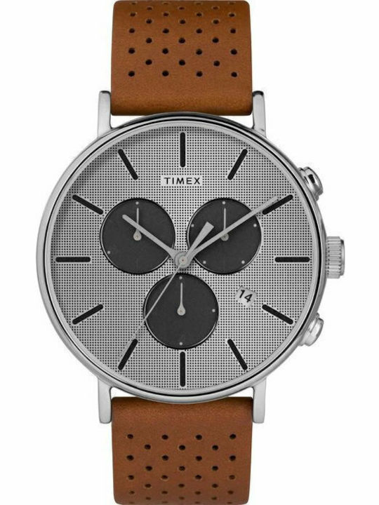 Timex Fairfield Supernova Ρολόι Μπαταρίας με Δερμάτινο Λουράκι Timex Fairfield Supernova Ρολόι Μπαταρίας με Δερμάτινο Λουράκι