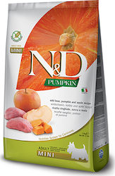 Farmina N&D Pumpkin Mini 0.8kg Hrană Uscată fără Cereale pentru Câini Adulți de Rase Mici cu Carne de porc și Dovleac