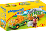 Playmobil 123 Zoo Vehicle With Rhinoceros για 1.5 ετών