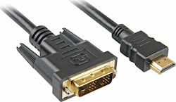 Sharkoon Cable DVI-D male - HDMI male 3m (Bulk)
