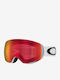 Oakley Flight Deck XM Mască de Schi & Snowboard pentru Adulți Albă cu Lentilă Oglindă Roșie