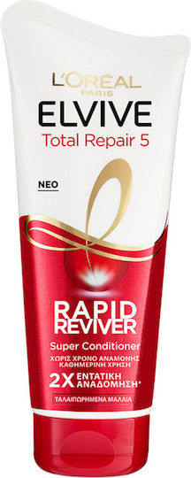 L'Oreal Paris Elvive Total Repair 5 Rapid Reviver Conditioner Αναδόμησης/Θρέψης για Ξηρά Μαλλιά 180ml