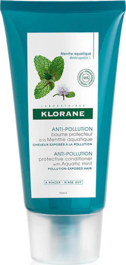 Klorane Anti-pollution Protective Conditioner για Όλους τους Τύπους Μαλλιών With Aquatic Mint 150ml