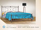 No18 Double Metal Gray Bed for Mattress 140x190cm