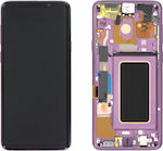 Samsung Mobile Phone Screen Replacement with Frame andTouch Mechanism for Galaxy S9+ (Purple)