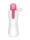 Bobble Infuse Πλαστικό Παγούρι με Φίλτρο 590ml Διάφανο/Ροζ