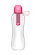 Bobble Infuse Plastic Water Bottle with Filter 590ml Transparent