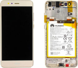 Huawei Οθόνη mit Touchscreen und Rahmen für Huawei P10 Lite (Gold)