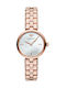 Emporio Armani Arianna Watch with Pink Gold Metal Bracelet