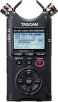 Tascam DR-40X Multicanal Înregistrător digital portabil Cu baterie/alimentare pentru înregistrare pe card de memorie cu durată de înregistrare 18 ore, Putere fantomă și alimentare USB