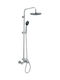Viospiral Corona Optimum Coloană De Duș Reglabilă Cu Mixer De Cadă 100.5-134.5cm Argintie