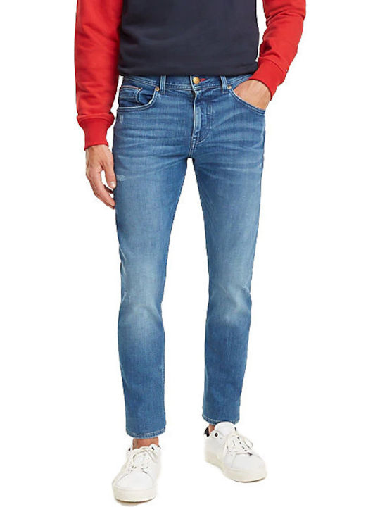 Bleecker Distressed Pantaloni Jeans pentru Bărbați cu Croială Slim Albastru