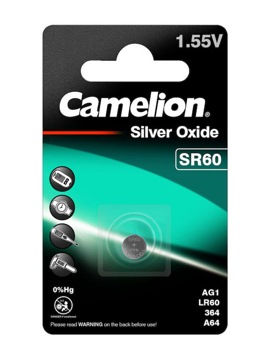Camelion G1/364 Silver Oxide Watch Battery SR60 1.55V 5pcs