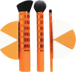 Real Techniques Synthetic Make Up Brush Set Fresh Face Favorites 4pcs