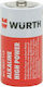 Wurth High Power Алкални Батерии C 1.5V 2бр