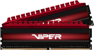 Patriot Viper 16GB DDR4 RAM με 2 Modules (2x8GB) και Ταχύτητα 3600 για Desktop