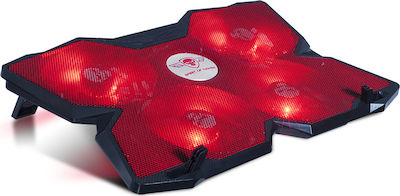 Spirit of Gamer Air Blade 500 Cooling Pad for Laptop up to 17.3" with 4 Fan and Lighting Red