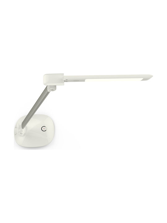 Platinet 44393 LED Φωτιστικό Γραφείου Αναδιπλούμενο σε Ασημί Χρώμα