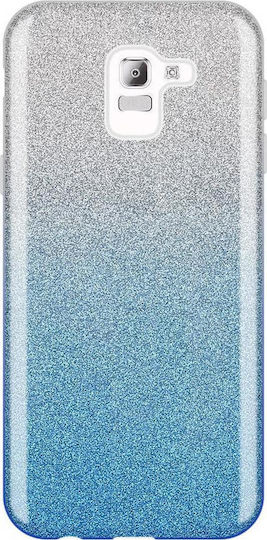 Wozinsky Glitter Back Cover Πλαστικό Μπλε (Galaxy J6)