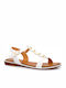 Parex Women's Flat Sandals Anatomic in White Color 11519010.W