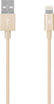 TTEC Braided USB-A to Lightning Cable Gold 1m (2DKM02A)