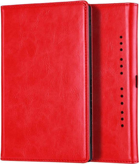 Dux Ducis Skin Pro Stand Leather Case Skin για Κονσόλα Switch Κόκκινη