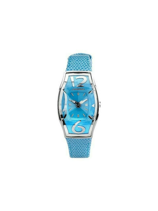 Chronotech Uhr mit Blau Lederarmband CT7932AL-81