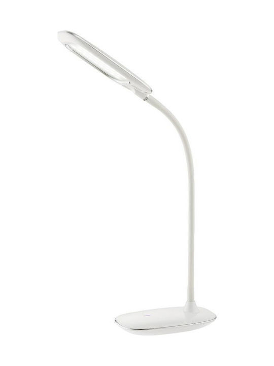 Globo Lighting Minea I LED Office Lamp with Flexible Arm in White Color