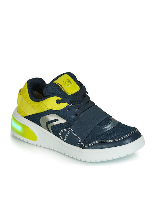 Geox Sneakers Geobuck Ανατομικά με Φωτάκια με Φωτάκια για Αγόρι Navy Μπλε J927QB 01454 C0749 |