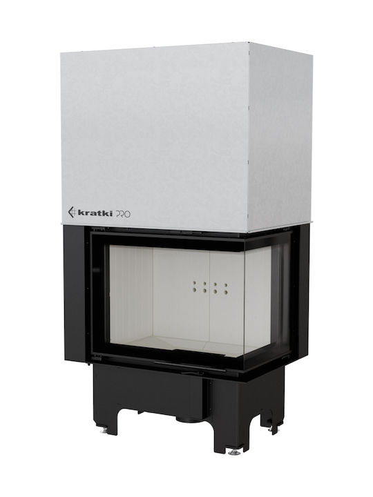 Kratki VNP 700 480 Kaminofen Holz 12kW Rechte Ecke mit Schiebetür