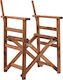 HomeMarkt Lemnos Rahmen Für Stuhl Für Regisseur Hölzernes 57x54x88,5cm Braun