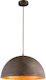 Globo Lighting Pendant Light Single-Light for Socket E27 Brown