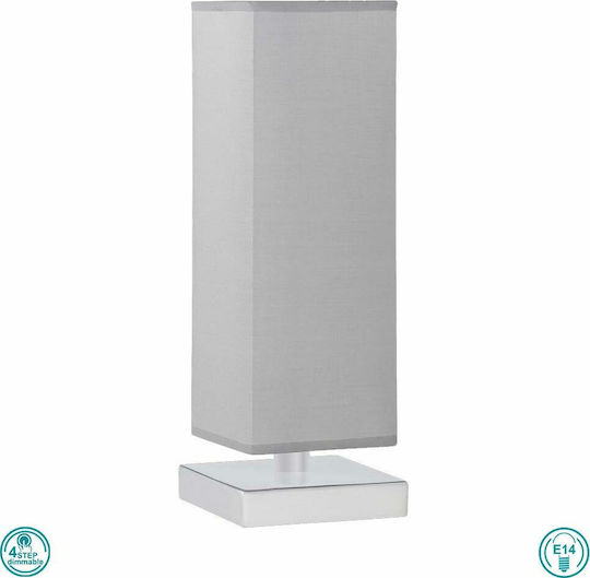 Trio Lighting Piet Πορτατίφ με Γκρι Καπέλο και Ασημί Βάση