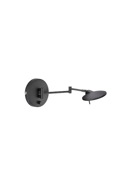 Trio Lighting Kazan Modern Lampă de Perete Negru Lățime 14cm