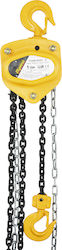 Express Chain Hoist 3m for Weight Load up to 1t Yellow