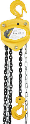 Express Chain Hoist 3m for Weight Load up to 1t Yellow