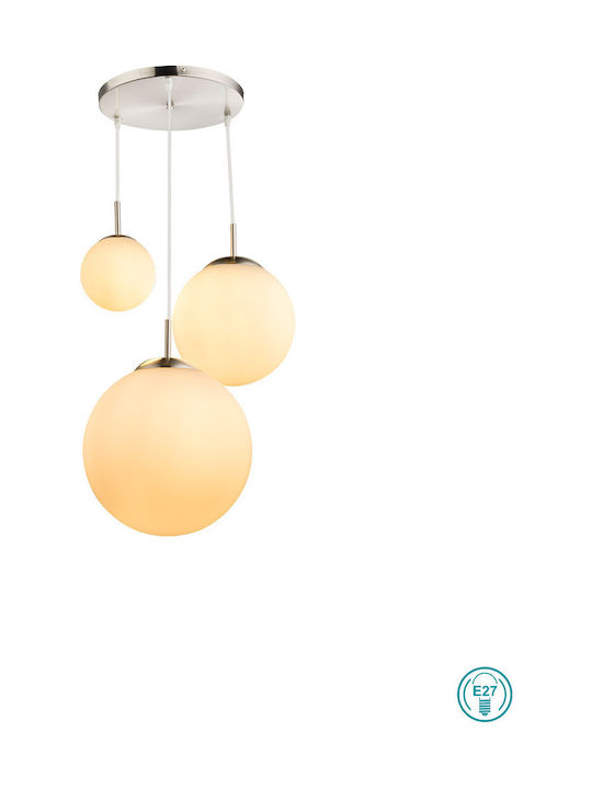 Globo Lighting Joel Modern Metall Deckenleuchte mit Fassung E27 52Stück Silber