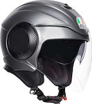 AGV Orbyt Solid Matt Grey Κράνος Μηχανής Jet 12...