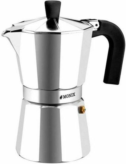 Monix Vitro Express Μπρίκι Espresso 12cups Inox Ασημί
